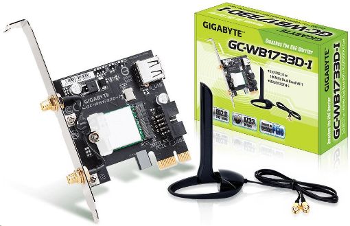 Obrázek GIGABYTE PCI-E Wifi+BT 1733MBps 802.11a/b/g/n/ac