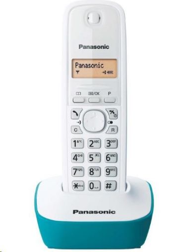 Obrázek PANASONIC KX-TG1611FXC digitální bezdrátový telefon, CLIP, podsvícený displej, seznam na 50 jmen, budík, omezení volání