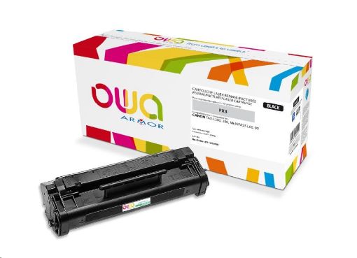 Obrázek OWA Armor toner pro CANON Fax L200, 300, Multipass L 60, 90, 2700 Stran, FX3, černá/black (FX-3)