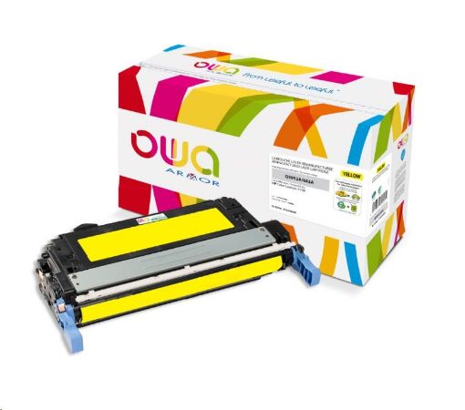 Obrázek OWA Armor toner pro HP Color Laserjet 4700, 10000 Stran, Q5952A, žlutá/yellow