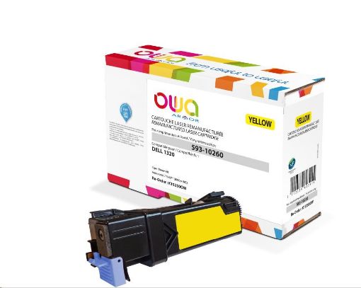 Obrázek OWA Armor toner pro DELL 1320, 2000 Stran, 593-10260, žlutá/yellow