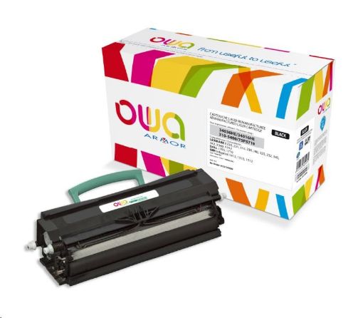 Obrázek OWA Armor toner pro LEXMARK E230, 331, 232, 330, 331, 332, 238, 240, 340, 342, X340,X342,6000 Stran,12A8405, černá/black