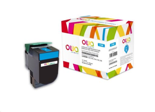 Obrázek OWA Armor toner pro LEXMARK C544, C546, X544, X546, X548, 4000 Stran, C544X2CG, modrá/cyan