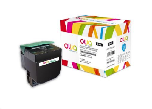 Obrázek OWA Armor toner pro LEXMARK C544, X544, 6000 Stran, C544X2KG, černá/black