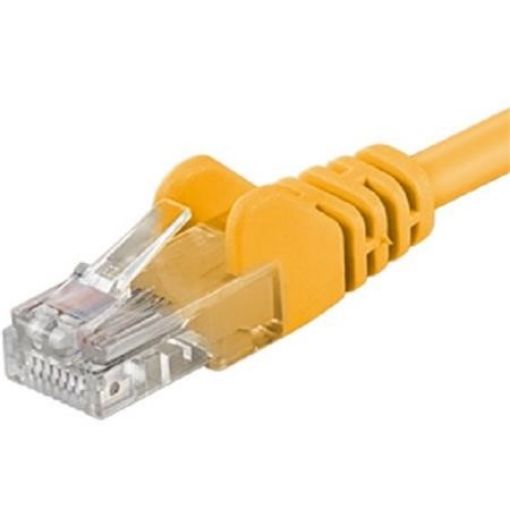 Obrázek PremiumCord Patch kabel UTP RJ45-RJ45 CAT6 0.5m žlutá