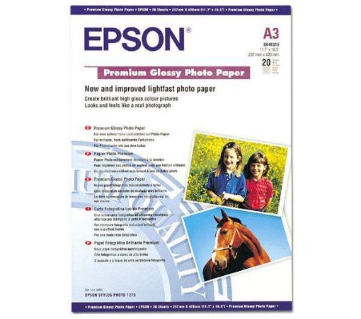 Obrázek Epson Paper Premium Glossy Photo A3 (20 shett)