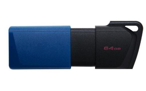 Obrázek KINGSTON 64GB DataTraveler Exodia M 64 GB USB 3.2 1. generace (černá + modrá)