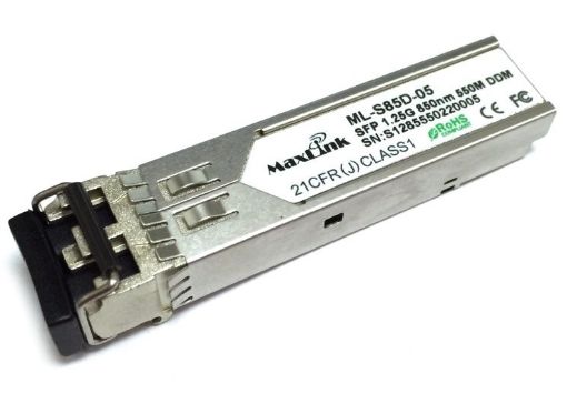 Obrázek MaxLink 1.25G SFP optický modul, MM, 850nm, 550m, 2x LC konektor, DDM, Cisco compatible