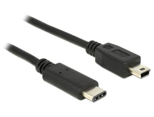 Obrázek Delock Kabel USB Type-C™ 2.0 samec > USB 2.0 typ Mini-B samec 0,5 m černý