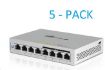 Obrázek UBNT UniFi Switch US-8-60W, 5-PACK, vč. napájecích adaptérů [8xGigabit, 4xporty s PoE 60W 802.3af, non-blocking 8Gbps]