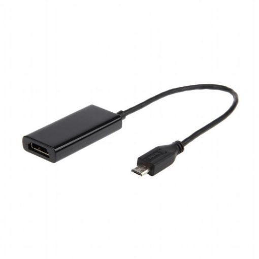 Obrázek Gembird adaptér MHL (M) - HDMI (F) + microUSB (BF, 11pin), 16cm