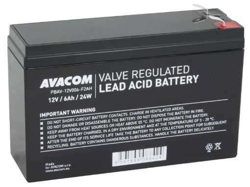 Obrázek AVACOM baterie 12V 6Ah F2 HighRate (PBAV-12V006-F2AH)