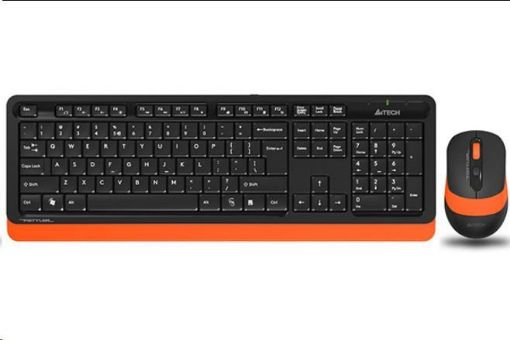 Obrázek A4tech FG1010 FSTYLER set bezdr. klávesnice + myši, oranžová barva