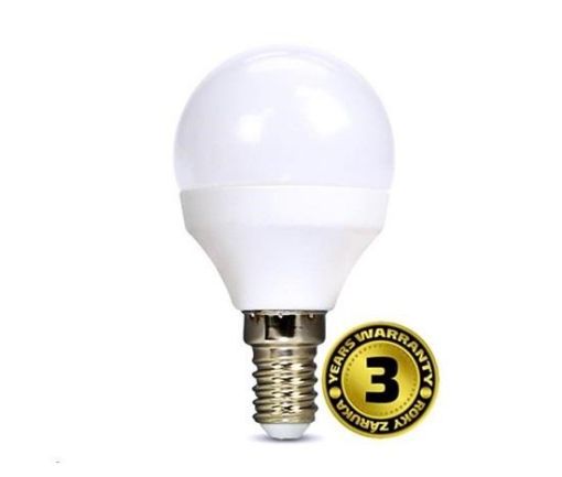 Obrázek Solight LED žárovka, miniglobe, 6W, E14, 4000K, 420lm