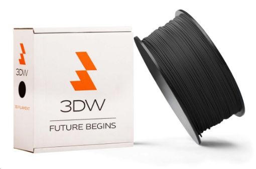 Obrázek 3DW - ABS filament pro 3D tiskárny, průměr struny 1,75mm, barva černá, váha 0,5kg, teplota tisku 220-250°C