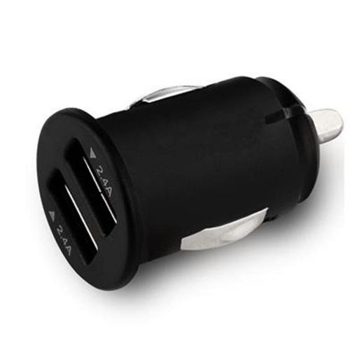 Obrázek C-TECH Nabíječka USB do auta UCC-01, 2x USB, 2,4A, černá