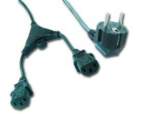 Obrázek Kabel napájecí 1.8m VDE rozdvojka Y 220/230V 