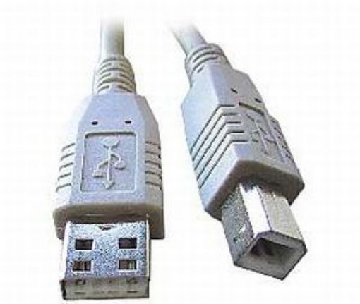Obrázek Kabel USB 2.0 A-B propojovací 3m Professional (černý, zlacené kontakty) GEMBIRD 