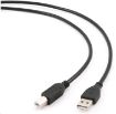 Obrázek Kabel USB 2.0 A-B propojovací 3m Professional (černý, zlacené kontakty) GEMBIRD 