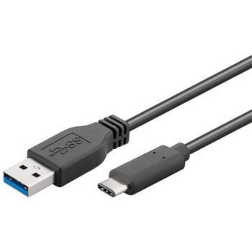 Obrázek PremiumCord USB-C/male - USB 3.0 A/Male, černý, 1m