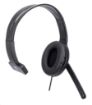 Obrázek MANHATTAN Sluchátka s mikrofonem Mono USB Headset, černá