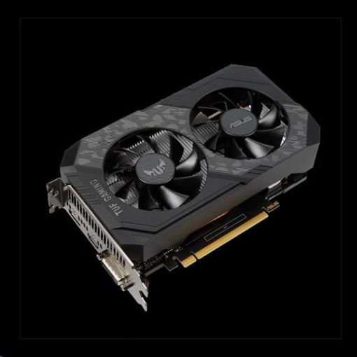 Obrázek ASUS VGA NVIDIA GeForce TUF Gaming GTX 1650 4GB GDDR6, GTX 1650, 4GB GDDR6, 1xDP, 1xHDMI, 1xDVI