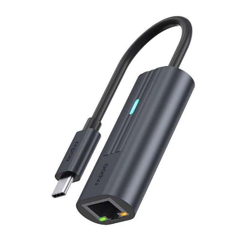 Obrázek RAPOO adaptér UCA-1006, USB-C na Gigabit LAN