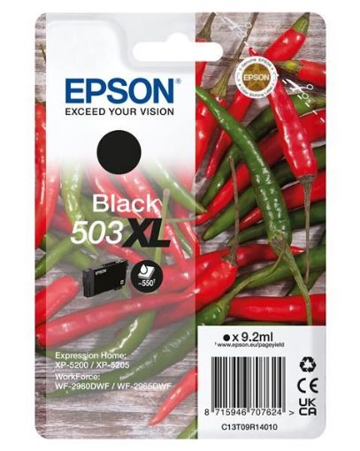 Obrázek EPSON ink čer Singlepack "Chilli" Black 503XL Ink, ČB 550 stran