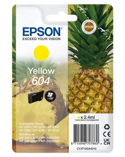 Obrázek EPSON ink bar Singlepack "Ananas" Yellow 604 Ink, BAR 130 stran