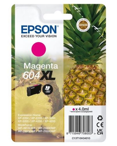 Obrázek EPSON ink bar Singlepack "Ananas" Magenta 604XL Ink, BAR 350 stran