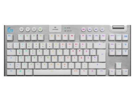 Obrázek Logitech Mechanical Gaming Keyboard G915 TKL Tenkeyless LIGHTSPEED Wireless RGB - Tactile - WHITE - CZ/SK