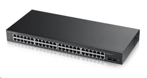 Obrázek Zyxel GS1900-48 50-port Gigabit Web Smart switch, 48x gigabit RJ45, 2x SFP v2