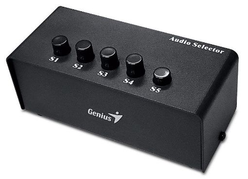 Obrázek GENIUS Stereo Switching Box, pro výběr zvukového výstupu až na 5 repro