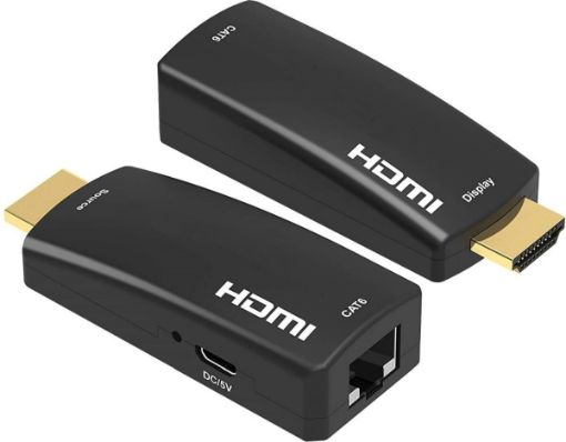 Obrázek PREMIUMCORD HDMI FULL HD 1080p extender na 50m přes jeden kabel Cat5e/6