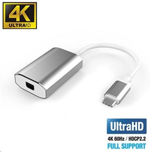 Obrázek PremiumCord Adaptér USB-C na mini DisplayPort, rozlišení 4K*2K@60Hz