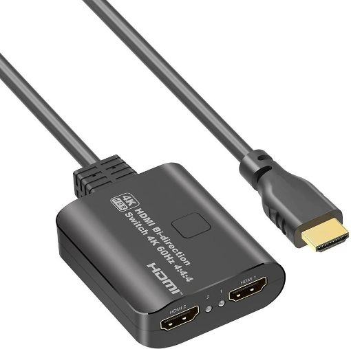 Obrázek PremiumCord HDMI 2.0 Switch 4K@60Hz, 4:4:4 obousměrný 2-1 nebo 1-2