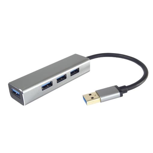 Obrázek PremiumCord USB 3.0 Superspeed HUB 4-portový