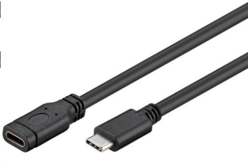 Obrázek PremiumCord Prodlužovací kabel USB 3.2 generation 2, C/male - C/female, 1m