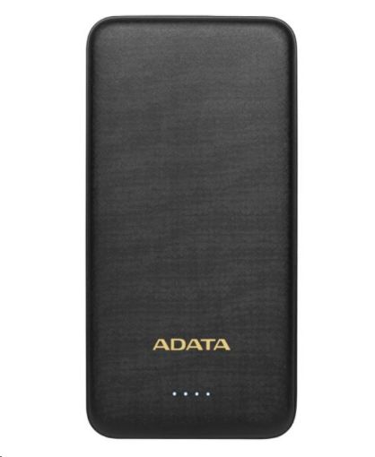 Obrázek ADATA PowerBank AT10000 - externí baterie pro mobil/tablet 10000mAh, černá