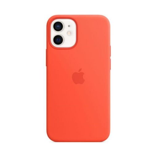 Obrázek Apple iPhone 12 mini Silicone Case with MagSafe - Electric Orange