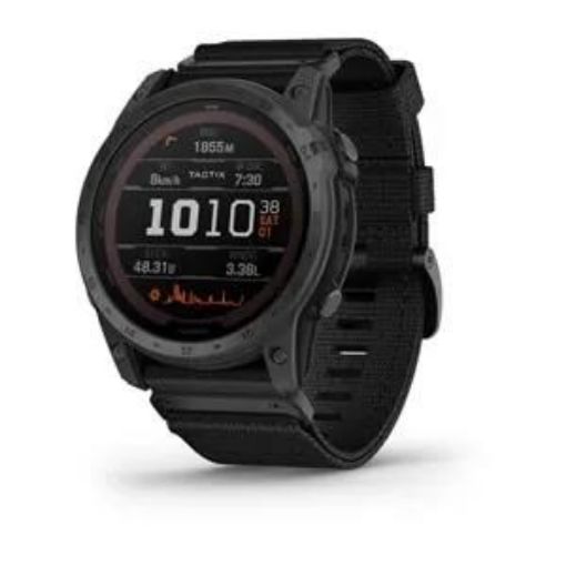 Obrázek Garmin Tactix 7 PRO Solar Sapphire Ballistics, Black DLC Titanium / Black Nylon Tactical Band