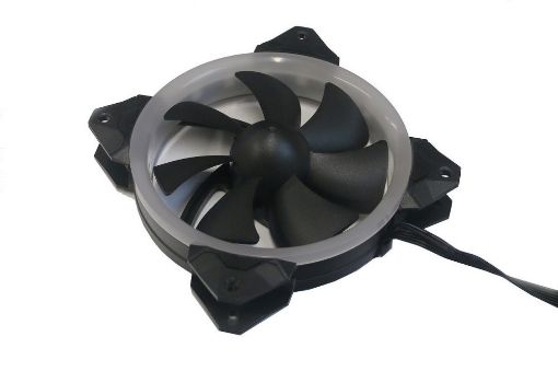 Obrázek EUROCASE ventilátor RGB 120mm (Turbine blade, FullControl Led)