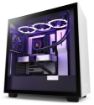 Obrázek NZXT skříň H7 / ATX / 2x120 mm fan / USB-C / 2x USB / prosklená bočnice / černobílá