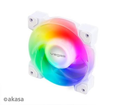 Obrázek AKASA ventilátor VEGAS A12, 12cm ARGB fan, Anti-Vibration