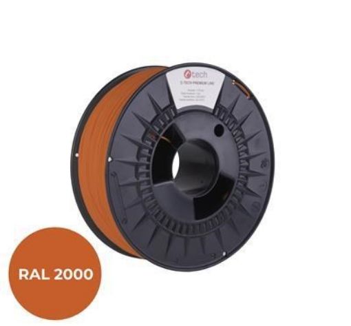 Obrázek C-TECH Tisková struna (filament) PREMIUM LINE, ASA, žlutooranžová, RAL2000, 1,75mm, 1kg