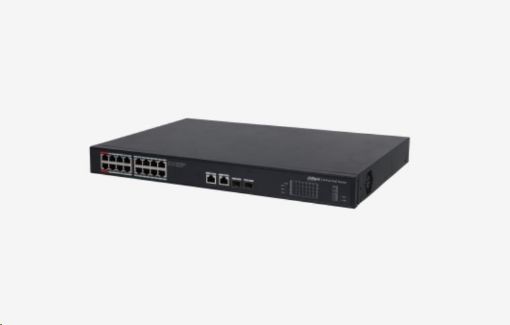 Obrázek Dahua PFS3220-16GT-240-V2, PoE switch 18/16, 16x Gb PoE/2x Gb RJ45/SFP combo