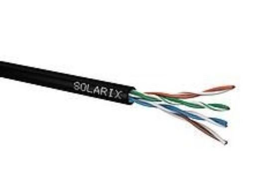 Obrázek Instalační kabel Solarix venkovní UTP, Cat5E, drát, PE, box 100m SXKD-5E-UTP-PE