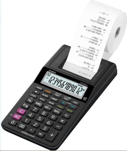 Obrázek CASIO kalkulačka HR 8 RCE BK, Tiskový klakulátor