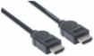 Obrázek MANHATTAN kabel High Speed HDMI 4K, 3D, Male to Male, stíněný, černý, 1,8m