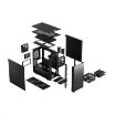 Obrázek FRACTAL DESIGN skříň Define 7 Mini Black Solid, USB 3.1 Type-C, 2x USB 3.0, bez zdroje, mATX